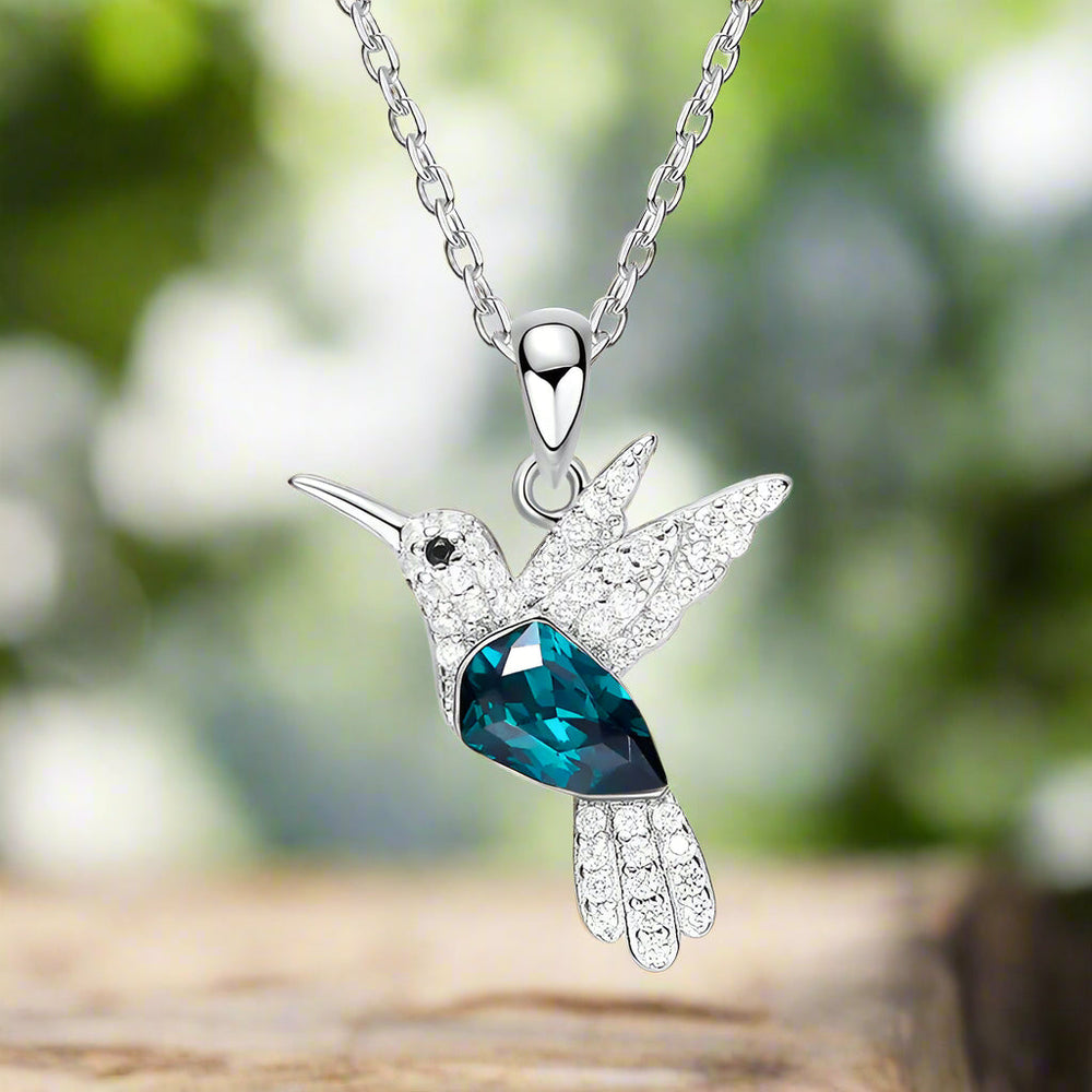 Collier Bébé-colibri avec zircon