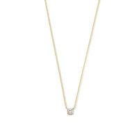 Collier Cléa Pierre Moissanite | Or