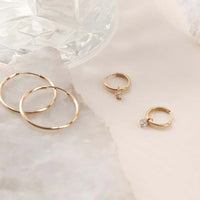 Boucles d'oreilles Larmes de Lune | Or