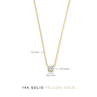 Collier Cléa Pierre Moissanite | Or
