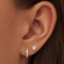 Ensemble de Boucles d'Oreilles Pierres Célestes | Or