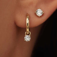 Ensemble de Boucles d'Oreilles Larmes de Lune | Or
