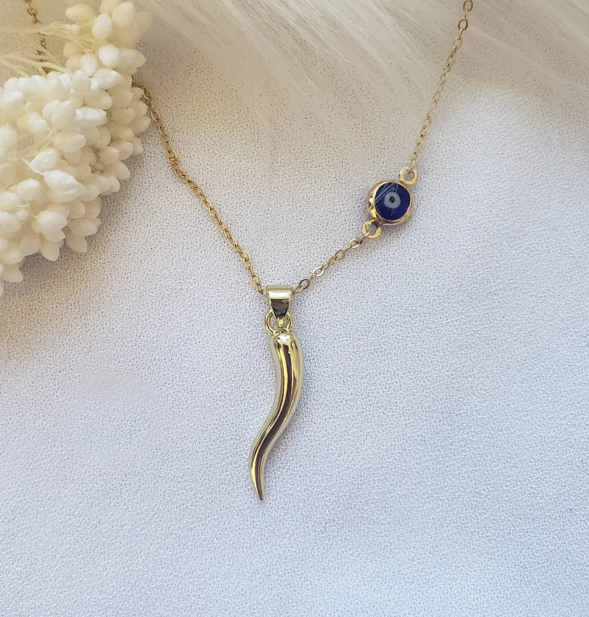Collier Ojo et Cornicello