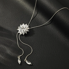 Collier en cristal argenté