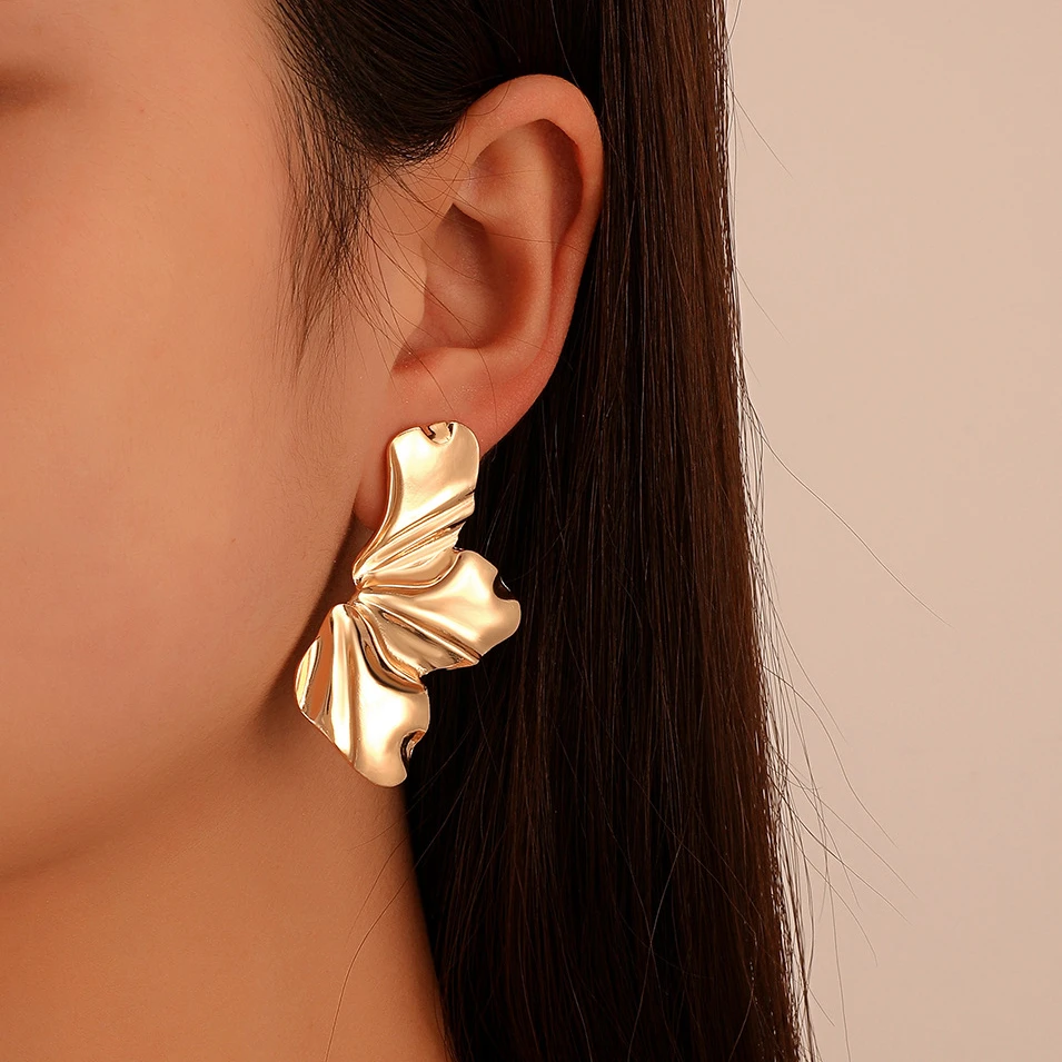 Boucles d'oreilles exotiques en or