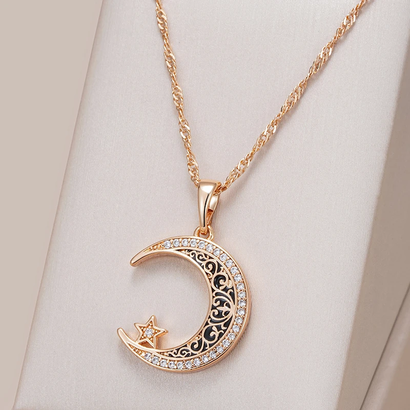 Collier Luna Élégant et Brillant