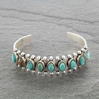 Bracelet vintage avec pierres turquoises