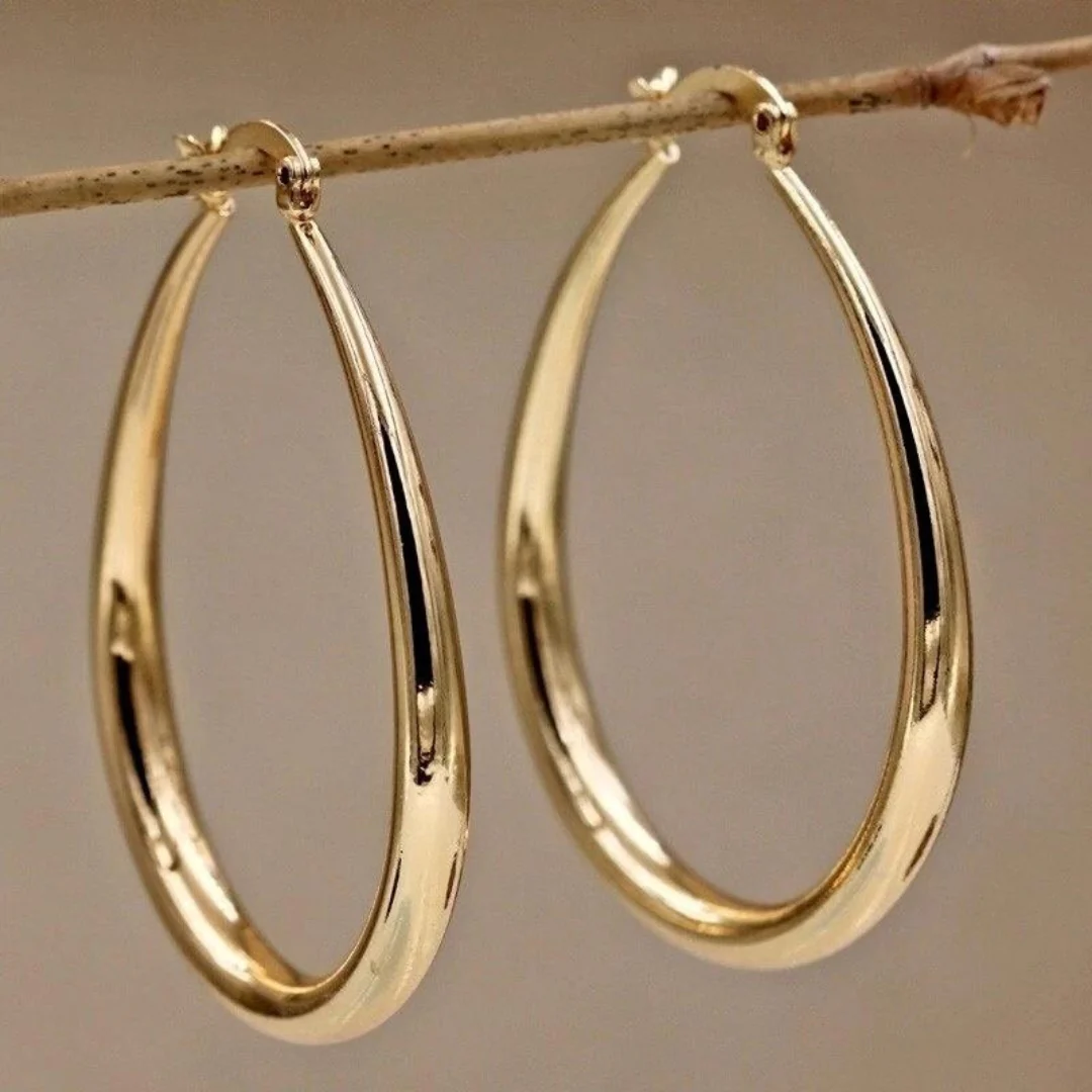 Boucles d'oreilles vintage exclusives dorées