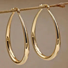 Boucles d'oreilles créoles vintage en or