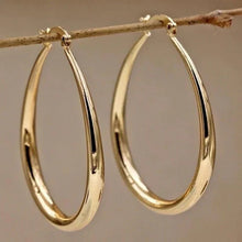 Boucles d'oreilles créoles vintage en or