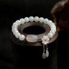 Bracelet en aquamarine avec perles