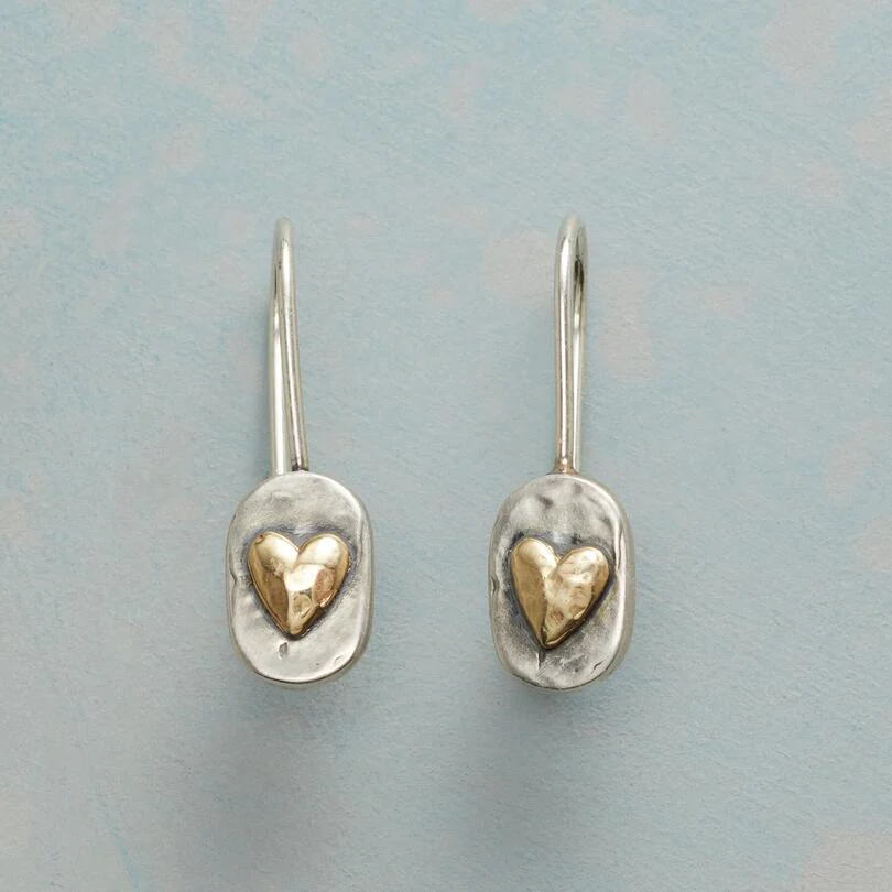 Boucles d'Oreilles Élégantes en Argent et Or