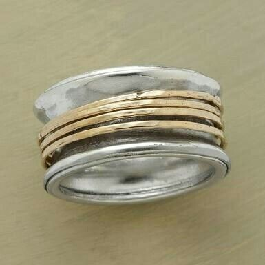 Bague Vintage en Or et Argent