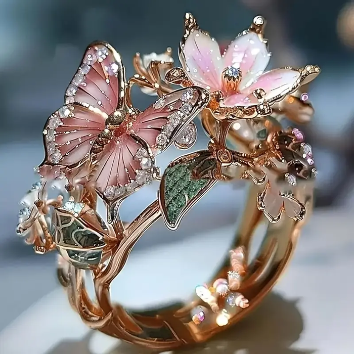 Bague en Zirconia Papillon Brillant Naturel