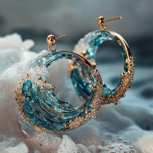 Boucles d'oreilles exotiques océaniques