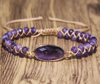 Bracelet élégant en améthyste