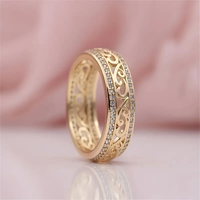 Bague en Or Brillant Creux