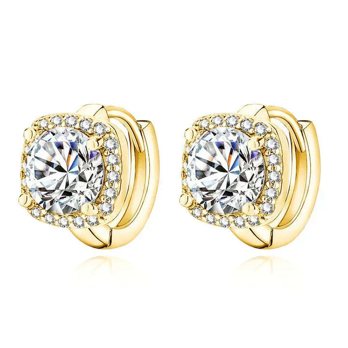 Boucles d'oreilles Nadine – Design carré