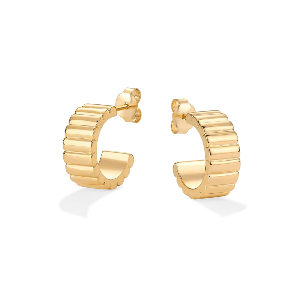 Boucles d'oreilles Relief Classique | Or