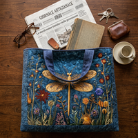 Sac à main femme libellule dorée – Spacieux et léger