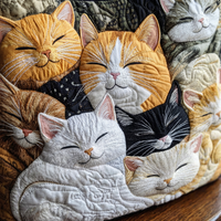 Sac matelassé avec des chatons endormis – Spacieux et léger