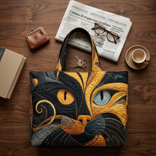 Sac matelassé chat mystérieux – Spacieux et léger
