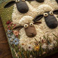 Sac Artistique Matelassé cinq moutons – Deux Tailles
