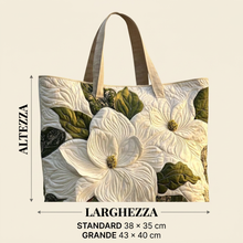 Sac à main femme élégants lys blancs – Spacieux et Léger