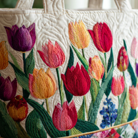 Sac Femme jardin de tulipes – Spacieux et Léger