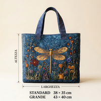Sac à main femme libellule dorée – Spacieux et léger