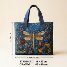 Sac à main femme libellule dorée – Spacieux et léger