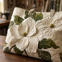 Sac à main femme élégants lys blancs – Spacieux et Léger