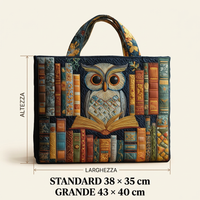 Sac Artisanale hibou et livres anciens – Idée Cadeau