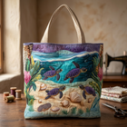 Sac matelassé motif lagune – Spacieux et léger