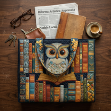 Sac Artisanale hibou et livres anciens – Idée Cadeau