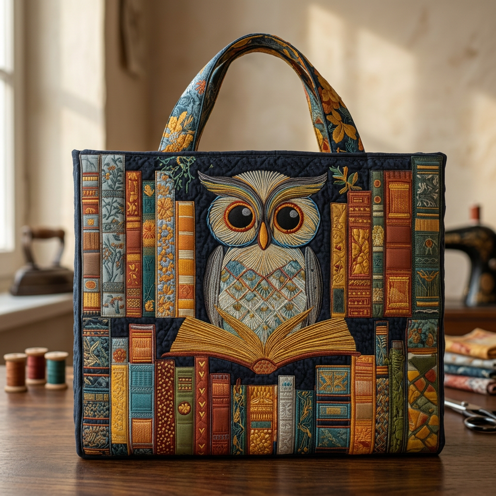 Sac Artisanale hibou et livres anciens – Idée Cadeau