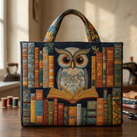 Sac Artisanale hibou et livres anciens – Idée Cadeau