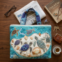 Sac Artistique Matelassé Tortues – Deux Tailles