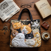 Sac matelassé avec des chatons endormis – Spacieux et léger