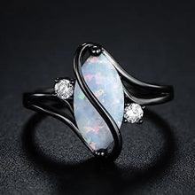 Bague Vintage Noire avec Pierre Précieuse
