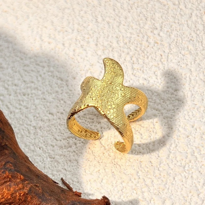 Bague Vintage Étoile de Mer (Ajustable)