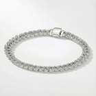 Bracelet cubain avec moissanite
