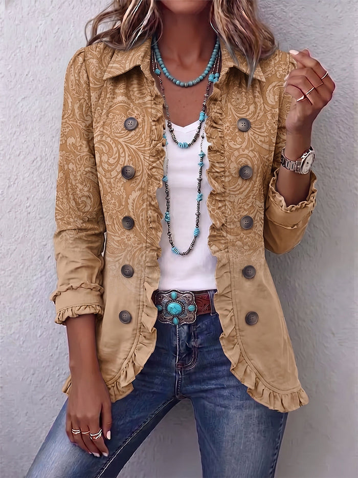 Chloé | Veste à volants à motif occidental
