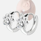 Boucles d'oreilles Étreinte de Pattes avec zirconium brillant
