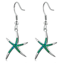 Boucles d'oreilles Étoile de Mer en Opale et Argent