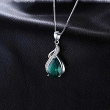 Collier Leônia avec pierre émeraude