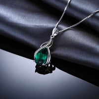 Collier Leônia avec pierre émeraude