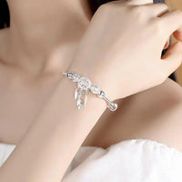Bracelet ajustable «Attrapeur de Rêves» en argent