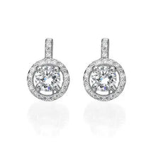 Boucles d'oreilles rondes en zircon cubique