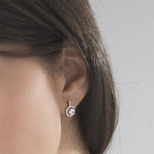 Boucles d'oreilles rondes en zircon cubique